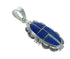 Sterling Silver Lapis And Opal Pendant VX65450